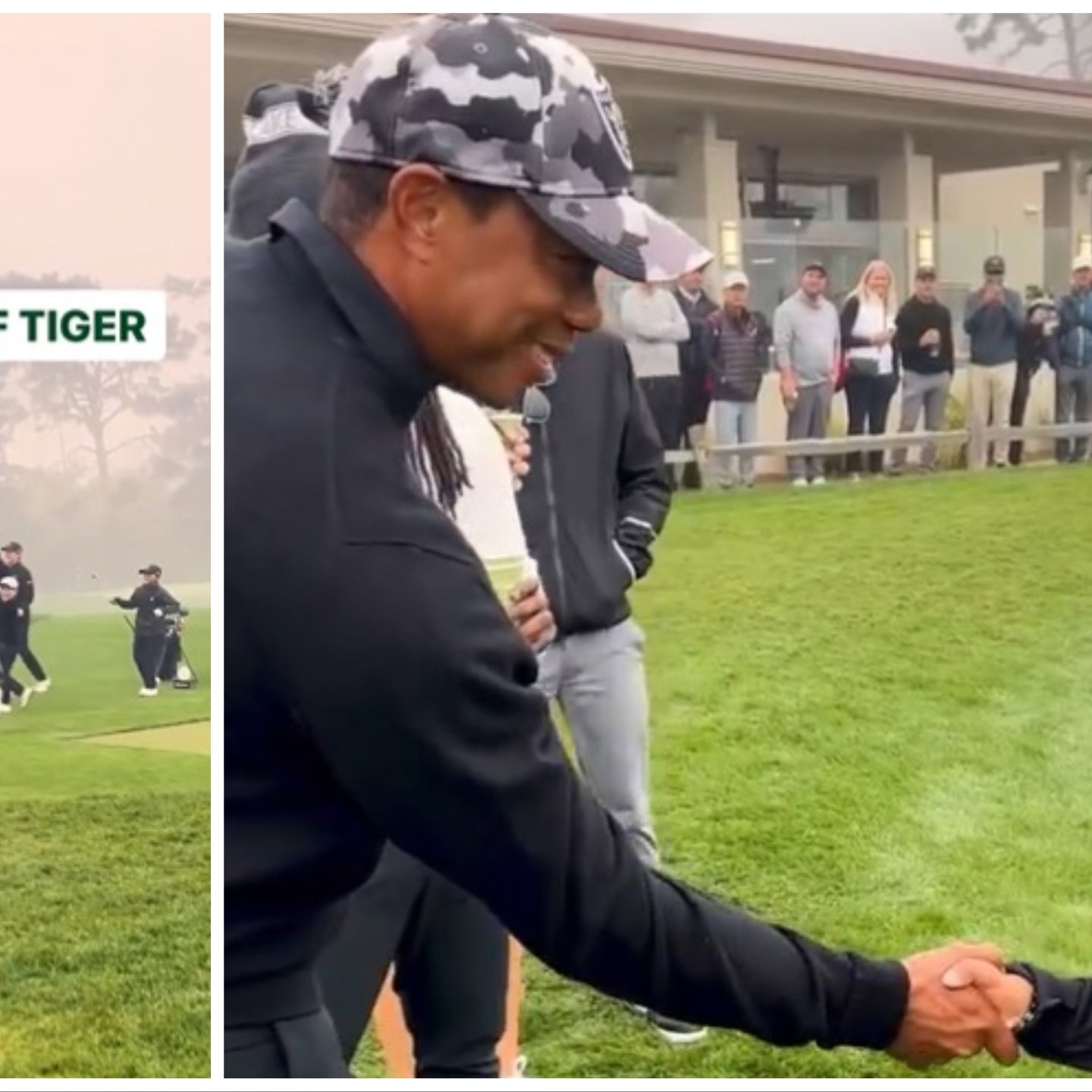Kid makes hole-in-one then gets congratulated by Tiger Woods